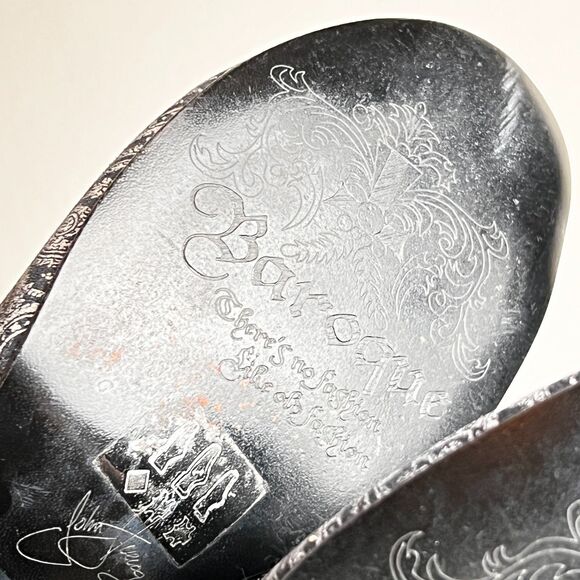 John Fluevog | Murillo | Baroque | Grey Paisley | Diamond Perforated Boot | Sz 6 - Picture 10 of 16
